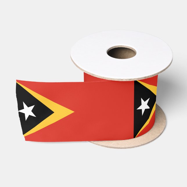 East Timor Flag Satin Ribbon (Spool)
