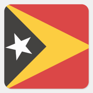 East Timor Flag Square Sticker