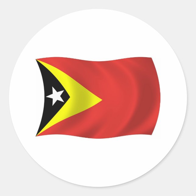 East Timor Flag Sticker (Front)