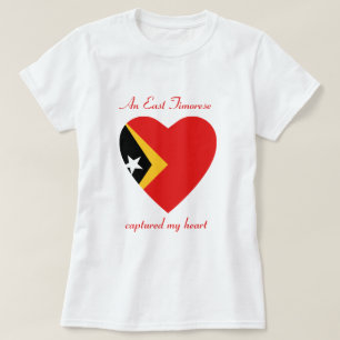 East Timor Flag Sweetheart T-Shirt