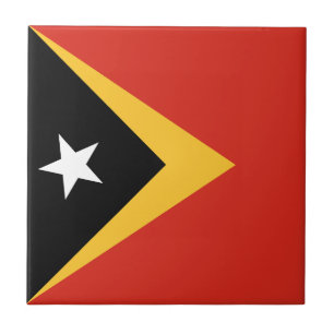 East Timor Flag Tile