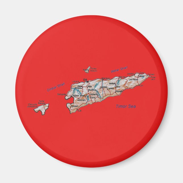 East Timor Map Magnet (Front)