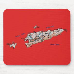 East Timor Map Mousepad
