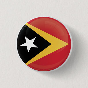 East Timor  Round Icon Flag 3 Cm Round Badge