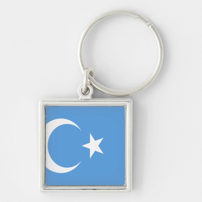 East Turkestan Uyghur Flag Key Ring (Front)