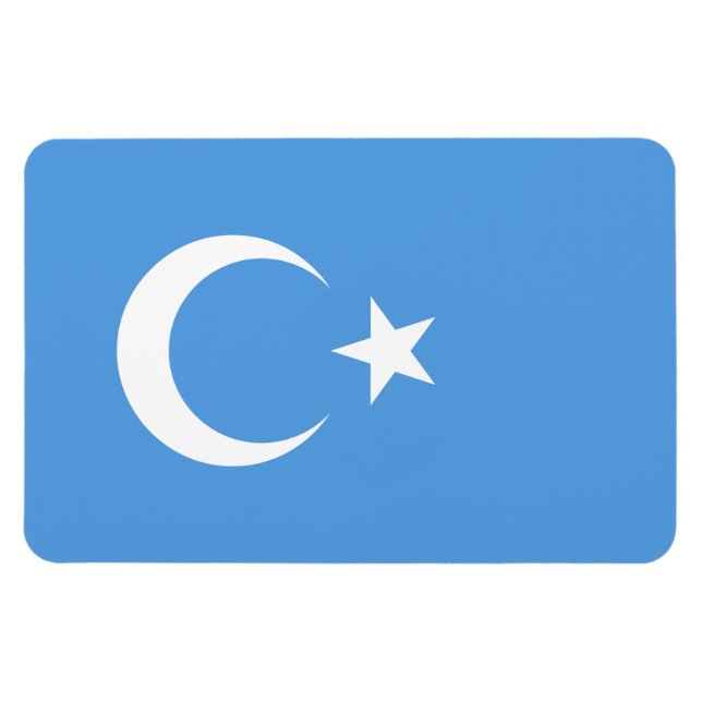 East Turkestan Uyghur Flag Magnet (Horizontal)