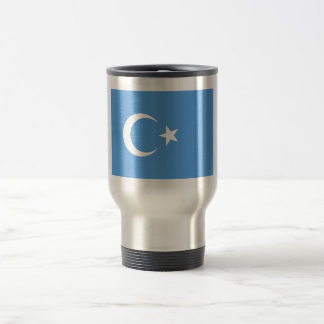 East Turkestan Uyghur Flag Travel Mug (Center)
