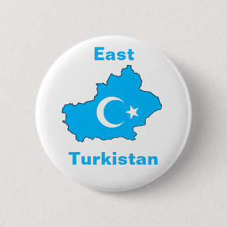 East Turkistan 6 Cm Round Badge