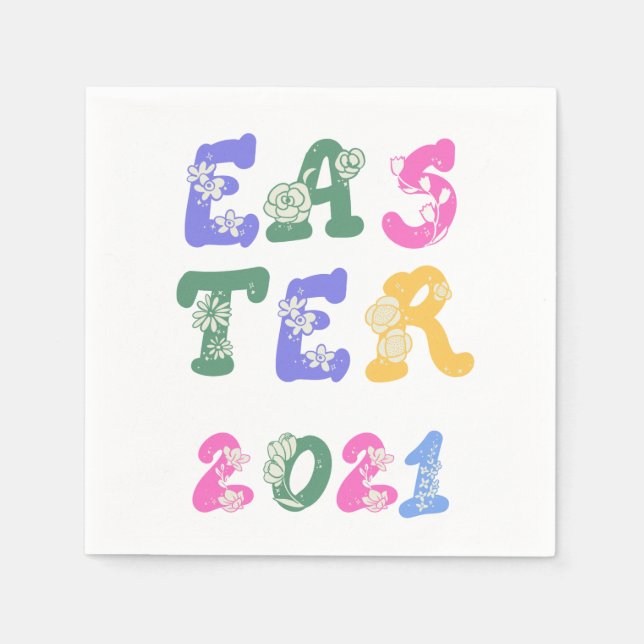 Easter 2021          napkin (Front)