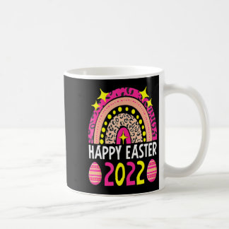 Easter 2022 rainbow cute happy easter 2022 women coffee mug