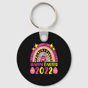 Easter 2022 rainbow t cute happy easter 2022 wome key ring