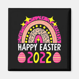 Easter 2022 rainbow t cute happy easter 2022 women magnet