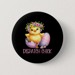 Easter 911 Dispatcher Gift Police Dispatch Thin Go 6 Cm Round Badge