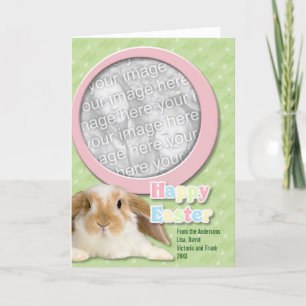 Easter ADD YOUR PHOTO Hoppy Easter Holiday Card