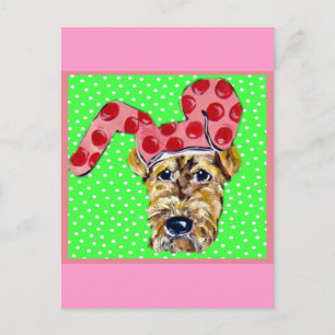Easter Airedale Holiday Postcard