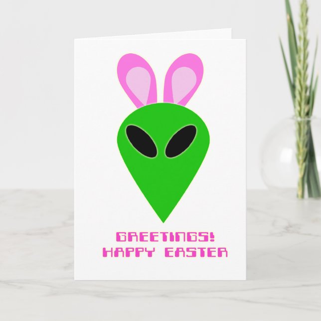 Easter Alien Card (Front)