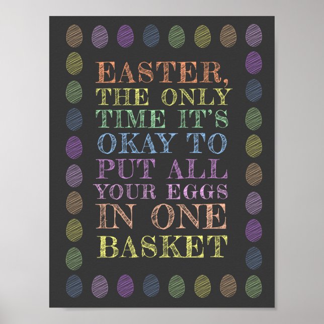 Easter - All your eggs in one basket Poster (Front)