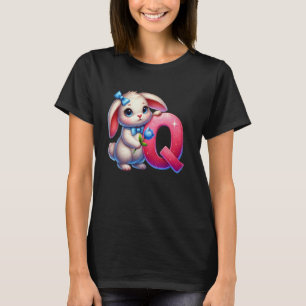 Easter Alphabet Letter Q u2013 Funny ABC Egg for K T-Shirt