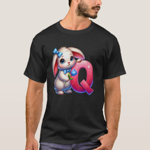 Easter Alphabet Letter Q u2013 Funny ABC Egg for K T-Shirt