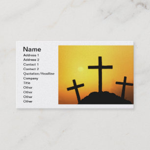 Easter and Palm Sunday Crosses and Scenes Business Card