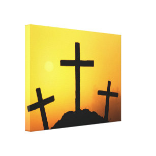 Easter and Palm Sunday Crosses and Scenes Canvas Print