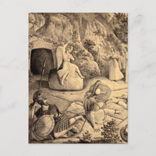 Easter and Palm Sunday Crosses and Scenes Holiday Postcard (Front)