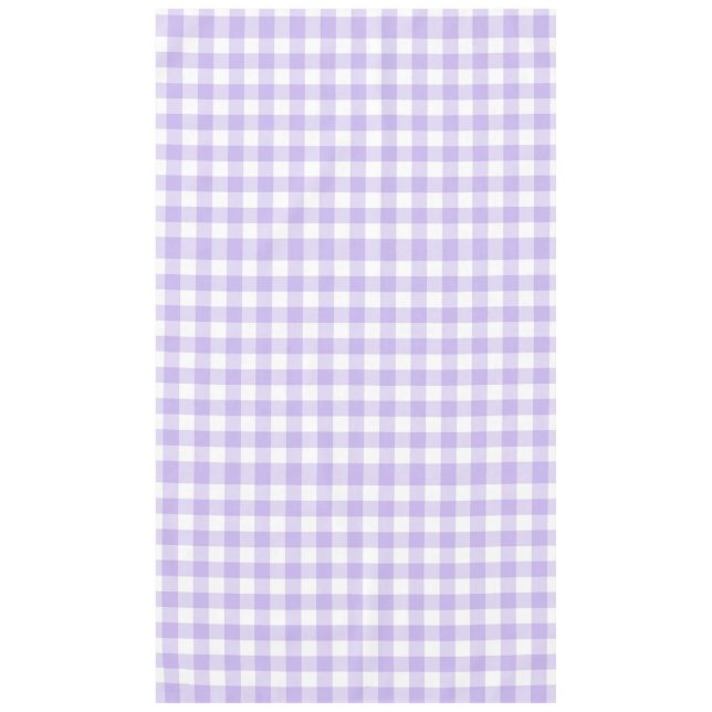 Easter and Spring Country Lavender Gingham Pattern Tablecloth (Front)