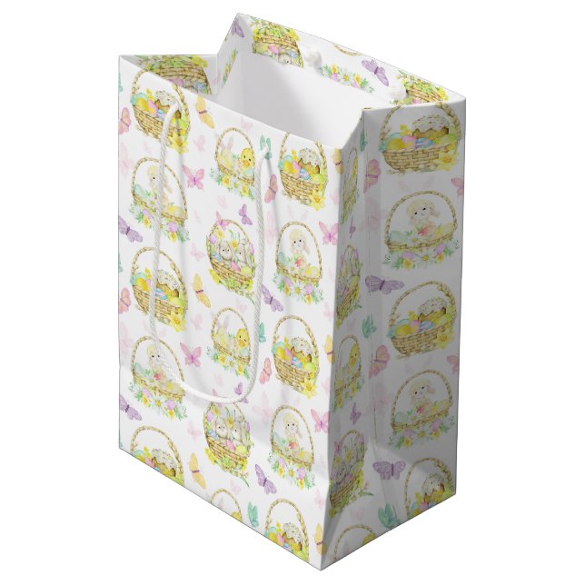 Easter Animals Easter  Medium Gift Bag (Front Angled)