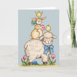 Easter Animals - Greeting Card