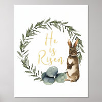 Easter Art He Is Risen Quote Bible Verse  