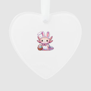 Easter Axolotl Bunny Ears Eggs T-Shirt Ornament