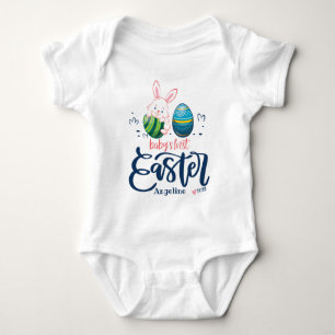 Easter Baby Boy Custom Name Bodysuit