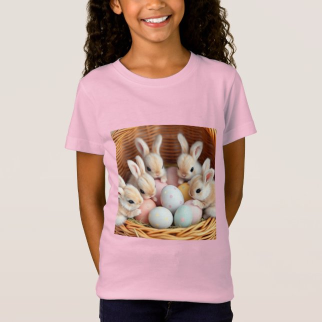Easter baby bunnies T-Shirt (Front)