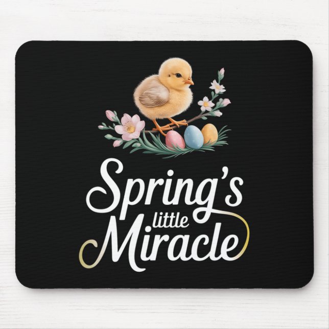 Easter Baby Bunny Cool Easter Day  Mouse Pad (Front)