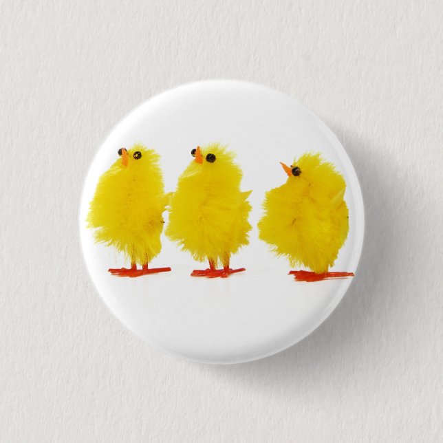 Easter baby chicks Button (Front)