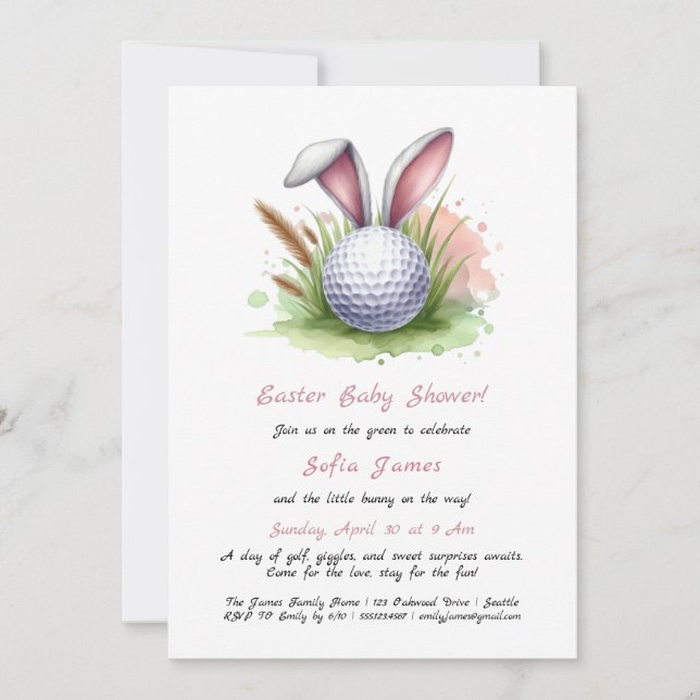 Easter Baby Shower Invitation (Front)