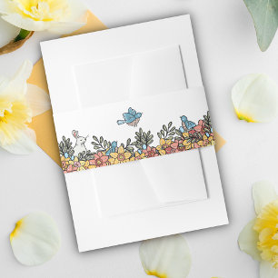 Easter Baby Shower Invitation Belly Band