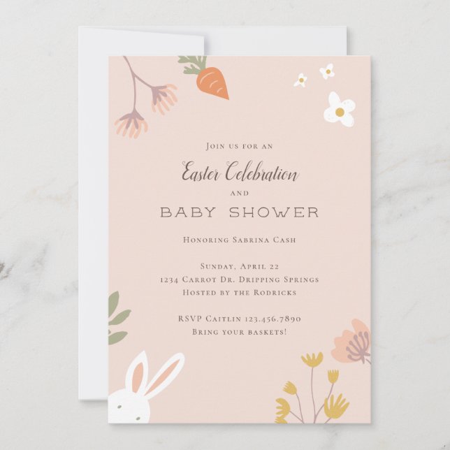 Easter Baby Shower Invitations (Front)