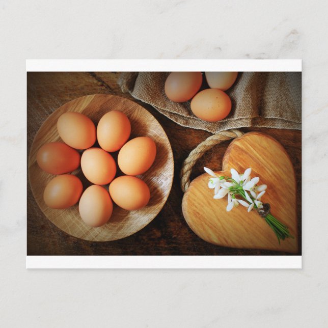 Easter background holiday postcard (Front)