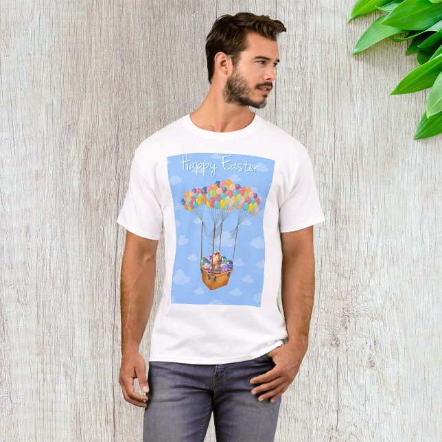 Easter Balloon Basket with Colourful Eggs  T-Shirt (Creator Uploaded)