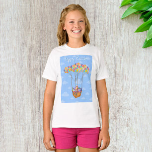 Easter Balloon Basket with Colourful Eggs  T-Shirt