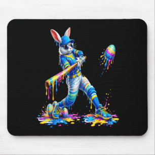 Easter Baseball Bunny Batter Eggs Drip Men Women Mouse Pad