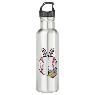Easter Baseball Bunny Sports Men Boys Kids Toddler 710 Ml Water Bottle