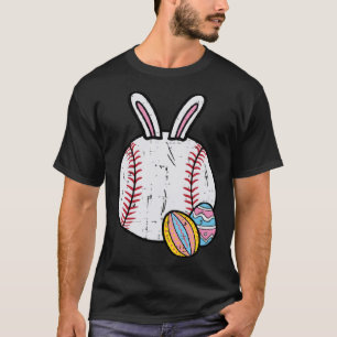 Easter Baseball Bunny Sports Men Boys Kids Toddler T-Shirt