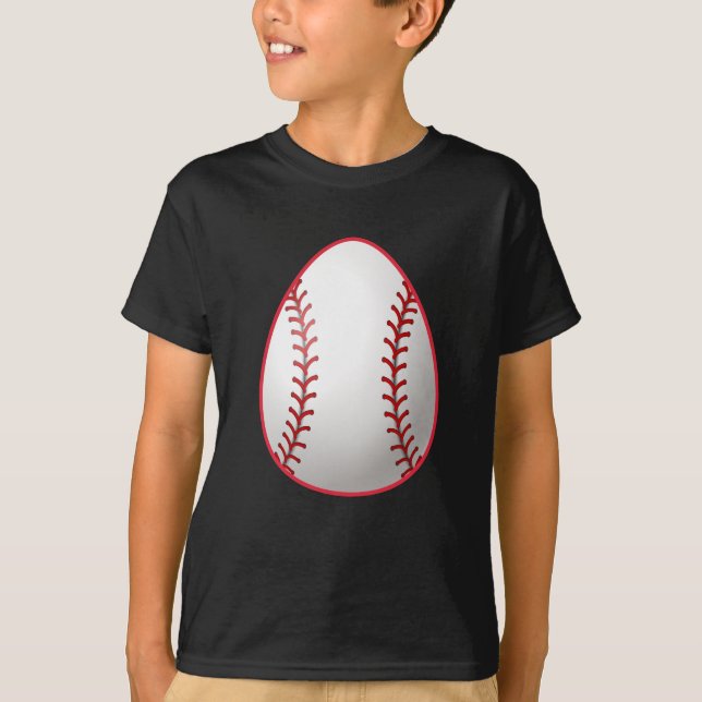 Easter Baseball Softball Player Gift T-Shirt (Front)