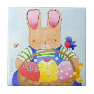 Easter Basket Bunny tile