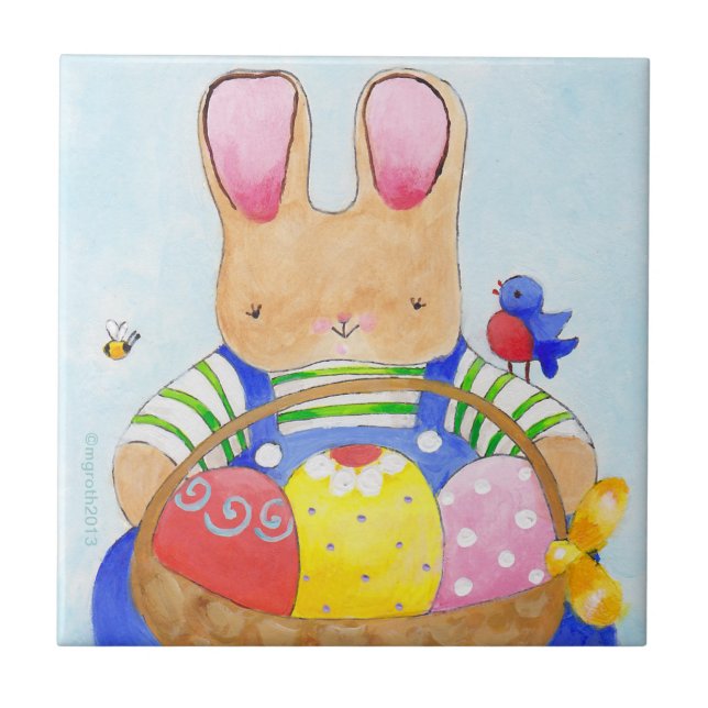 Easter Basket Bunny tile (Front)
