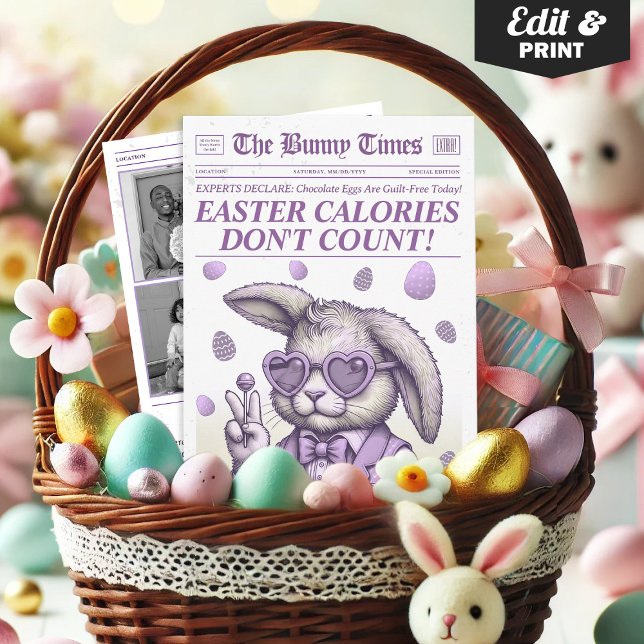  Easter Basket Insert Card, Easter Newspaper Card (Easter Basket Insert Card, Easter Newspaper Card)