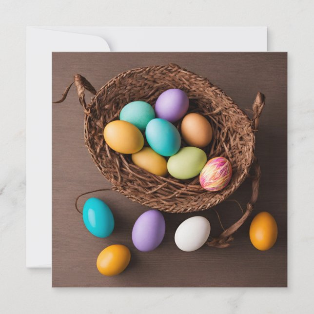 Easter Basket  Invitation (Front)