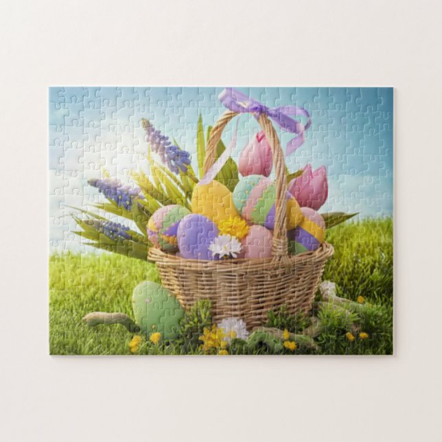 Easter basket jigsaw puzzle (Horizontal)